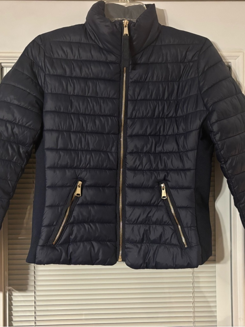 Love Tree Navy Packable Quilted Jacket